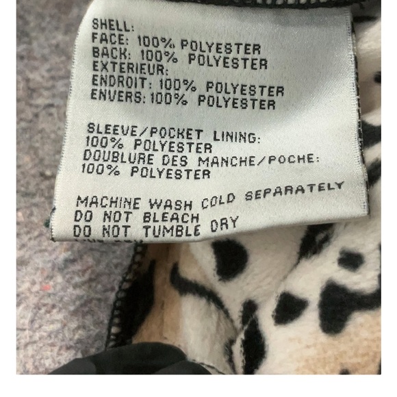 NewVia Spiga Black Fitted Animal Pattern Rain Coat Jacket with Zipper - Size M 🖤 - Picture 13 of 16